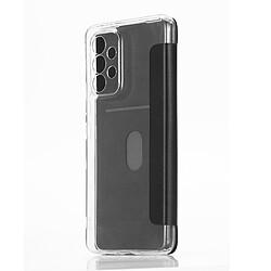 WE Etui folio DOS TRANSPARENT SAMSUNG GALAXY A53 5G: Rabat noir - dos transparent - léger - ultra-fin – accès caméra - porte-carte