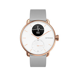 Montre connectée Homme WITHINGS Montres SCANWATCH  3 Aiguilles - Induction HWA09-model 5-All-Int - Bracelet Silicone Gris