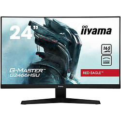 iiyama 24'' LED G-Master G2466HSU-B1 Ecran PC Gamer incurvé - 1500R Full HD 1920 x 1080 16:9 - 1 ms - Dalle VA - 165Hz - AMD FreeSync - HDMI / DisplayPort