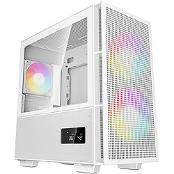 DeepCool CH360 DIGITAL - M-ATX - Avec écran - Blanc - Avec fenêtre