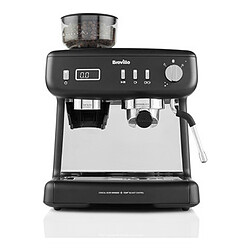 BREVILLE Machine à expresso avec broyeur BARISTA MAX + BLACK EU VCF152X-01 1555W - 15 bars - Réservoir 2,8L