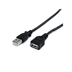 StarTech.com Câble d'extension noir USB 2.0 A vers A 1,8 m - mâle/femelle