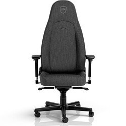 Noblechairs ICON TX - anthracite Siège Gamer inclinable 90-135° - tissu gris - réglable en hauteur - résistant à 150kg max