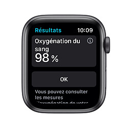 Apple Watch Series 6 - GPS - 44 - Alu Gris Sidéral / Bracelet Sport Noir- Regular - Reconditionné