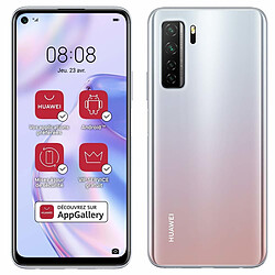 Huawei P40 Lite 5G - Argent Smartphone 6,5'' Full HD+ - 5G - RAM 6 Go - ROM 128 Go - Huawei AppGallery (Services Google non intégrés) - Quadruple caméra 64 MP - Vidéo 4K - Batterie 4000 mAh