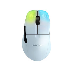 ROCCAT Kone Pro Air ROC-11-415-02 - Blanc Souris gamer sans fil  - Rétro-éclairage RGB - Capteur optique Owl-Eye 19 000 DPI