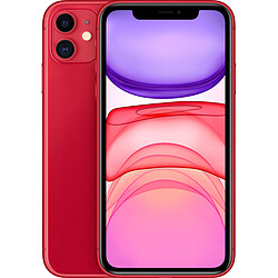 Apple iPhone 11 - 128 Go - Rouge - sans écouteurs iPhone 11 - 6,1'' Liquid Retina HD - 4G+ - 128 Go - iOS 13 - Puce A13 - Mode Nuit - Ultra grand angle