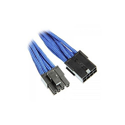 BitFenix Câble rallonge Alchemy 6+2-Pin PCI-E - 45 cm - gaines Bleu/Noir