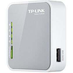 TP-LINK TL-MR3020 routeur sans fil Monobande (2,4 GHz) Fast Ethernet 3G 4G Gris, Blanc