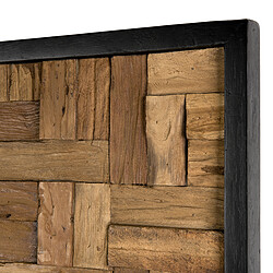 Acheter MACABANE Décoration Murale Rectangulaire Mozaïc SUZY Bois Teck Recyclé Nature