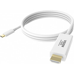 Vision TC 2MUSBCHDMI adaptateur et connecteur de câbles HDMI USB-C Blanc Vision TC 2MUSBCHDMI adaptateur et connecteur de câbles HDMI USB-C Blanc