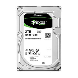 Seagate Technology EXOS 7E8 2To 3.5 HDD 512n EXOS 7E8 Enterprise Capacity 2To HDD 7200rpm SATA 12Gb/s 256Mo cache 3.5p 24x7 512Native BLK 