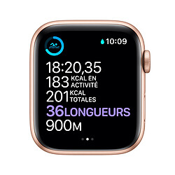 Avis Apple Watch Series 6 - GPS - 44 - Alu Or  Bracelet Sport Rose - Regular · Reconditionné