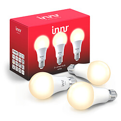 Innr Ampoule connectée E27 - ZigBee 3.0 - Blanc chaud -  Pack de 3 ampoules