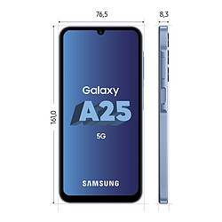 Acheter Samsung Galaxy A25 - 5G - 8/128 Go - Bleu - vendu avec une prise secteur