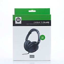 Acheter D2 Diffusion Casque Audio Filaire Jack 3.5mm Contrôle de Volume Télécommande Hi-Fi Noir