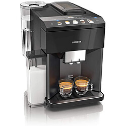 Siemens Espresso Broyeur EQ.500 integral TQ505R09 Noir Machine à café automatique TQ505R09 avec écran tactile - 15 bars - 1500 W - Arrêt automatique - réservoir à lait intégré