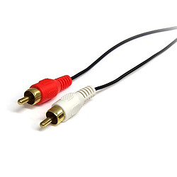 StarTech.com Câble audio stéréo de 1 m - Mâle 3,5 mm vers mâle 2 x RCA