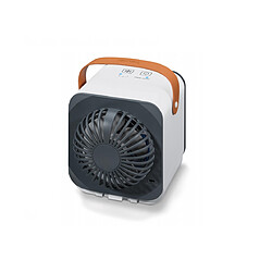 Beurer Ventilateur de table LV 50 Fresh Breeze Refroidissement et humidification de l'air par ventilation et par principe d'évaporation - Bouteille servant de réservoir d'eau amovible - Compact et portable - Refroidit jusqu'à 4h - Utilisable également comme ventilateur sans bouteille d'eau - Facile à