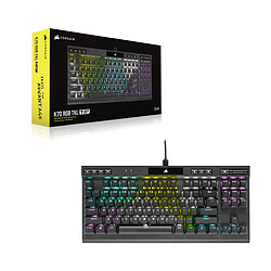 Corsair K70 RGB TKL - Mécanique + VOID RGB ELITE blanc - Sans fil + MM200 – Taille M– Anti-effilochement pas cher