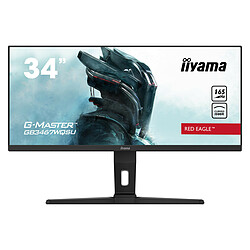 IIYAMA 34" LED - G-MASTER GB3467WQSU-B1 Ecran PC Gamer incurvé - 3440 x 1440 - Dalle VA - 0.4 ms - 165 Hz - HDMI/DisplayPort