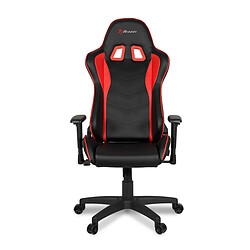 Arozzi Mezzo V2 - Rouge Fauteuil de gaming en simili cuir avec pied à 5 roues – Ajustable en hauteur et en inclinaison avec verrouillage de position