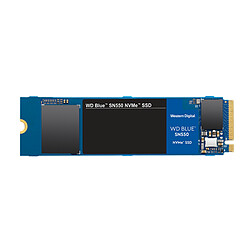 Western Digital Blue SN550 500Go - NVMe - Bleu SSD interne - WDS500G2B0C - Vitesse de lecture jusqu'à 2 400 Mo/s