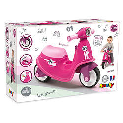 Smoby PORTEUR SCOOTER ROSE - 721002 Scooter enfant avec roues silencieuses