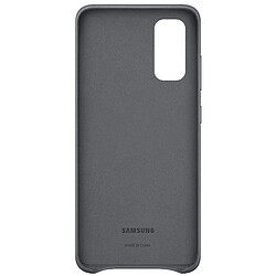 Samsung Coque en cuir pour Galaxy S20 Gris