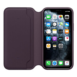 Apple Étui folio en cuir pour iPhone 11 Pro - Aubergine