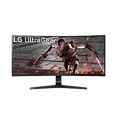 LG 34" LED 34GN73A Ecran PC Gamer Incurvé - 2560x1080 WFHD - Dalle IPS - 1 ms - 144 Hz - AMD FreeSync - G-Sync Compatible - HDMI/DisplayPort