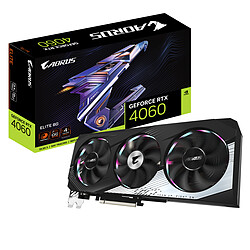 Gigabyte AORUS GeForce RTX™ 4060 ELITE 8Go 8 Go GDDR6 - Dual HDMI/Dual DisplayPort - DLSS 3 - PCI Express 4.0 16x