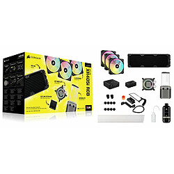 Kit de watercooling personnalisé CORSAIR Hydro X Series iCUE LINK XH405i - Noir