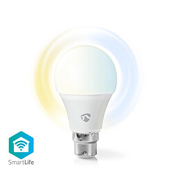 NEDIS Ampoule LED Intelligente Wi-Fi - Blanc Chaud à Blanc Froid - B22