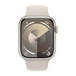 Apple Watch Series 9 GPS + Cellular 45 mm avec boîtier en aluminium Stellaire et bracelet sport Stellaire M/L