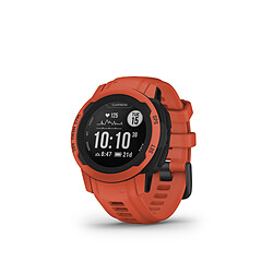 Montre connectée Mixte Garmin Instinct 2S 010-02563-06 - Bracelet Silicone Rouge