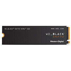 WD_BLACK SN770 NVMe SSD 1 To SSD interne - WDS100T3X0E - Vitesse de lecture séquentielle 5150 Mo/s - Format M.2 2280