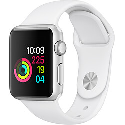 Apple Watch 1 38 - Alu argent/ Bracelet Sport blanc