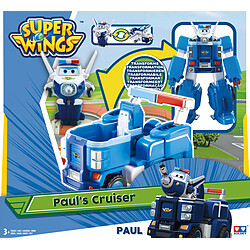 Rue du Commerce Super Wings - Véhicule Transformable en robot ''Paul's Cruiser'' 18 cm - PAUL - YW720315