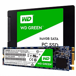 Western Digital SSD interne WD Green 240 Go 2,5''  7mm cased SATA III 6 Gbits/s Disque SSD  interne WD Green 240 Go 2,5''  7mm cased SATA III 6 Gbits/s
