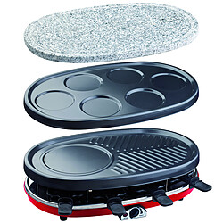 Hkoenig APPAREIL A RACLETTE 4 EN 1 RACLETTE CREPIERE  GRILL PIERRE A GRILLER RP418 H.KOENIG 1500W