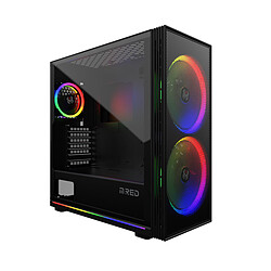 M.RED MRed - Storm Destroyer Alpha-G - ATX - ARGB - Noir - Avec fenêtre Boitier PC ATX - ARGB - Avec fenêtre - Ventilateurs inclus - Sans alimentation