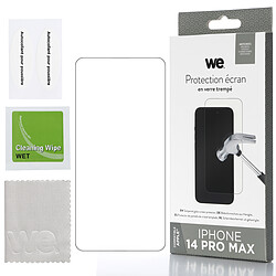 WE Verre trempé APPLE IPHONE 14 PRO MAX: Protection écran - anti-rayures - anti-bulles d'air - ultra-résistant - dureté 9H Glass 