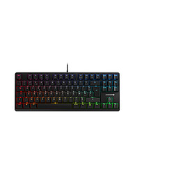 Avis Cherry G80-3000N keyboard 87+1 keys USB G80-3000N RGB TKL Wired compact mechanical keyboard 87+1 keys USB black backlight Layout FRENCH