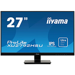 Moniteur IIYAMA 27'' dalleIPS LED 4K 3840x2160 Ultra Mince 300 cd/m² DVI HDMI Display PortUSB HUB x2 XU2792UHSU-B1