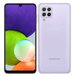 Samsung Galaxy A22 - 5G - 128 Go - Violet Smartphone 6,6" FHD+ - Mediatek 5G-C MT6833 - RAM 4Go - 5000 mAh - Charge rapide - Triple capteur 48MP - Android 11