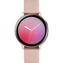 Samsung Galaxy Watch Active 2 - 44 mm - Alu Rose - Bracelet Rose velours Montre connectée Watch Active2 - bracelet silicone - écran Super AMOLED - cardiofréquencemètre - GPS - étanche 5 ATM/IP68 - ECG