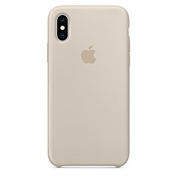Apple iPhone XS Silicone Case - Gris sable Coque en silicone pour iPhone XS - Compatible charge sans fil - Doublure en microfibre - Finition lisse