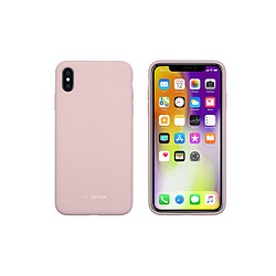 So Seven Coque Smoothie Silicone iPhone XS Max - Rose Poudré Finition douce - Protection contre les chocs et les rayures