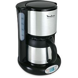 Moulinex Cafetière programmable SUBITO FT362811 Cafetière programmable - 12 tasses - Noir/Inox